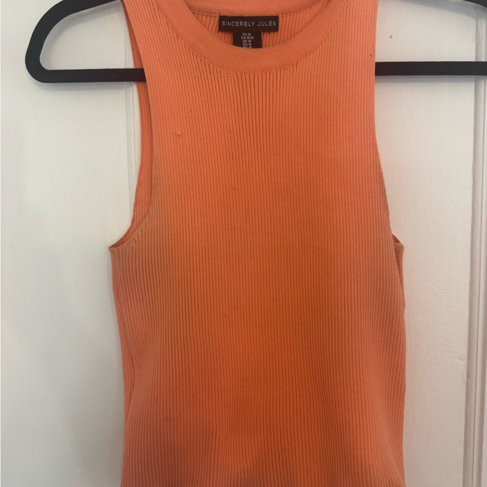 Sincerely Jules Vibrant Orange Tank Top